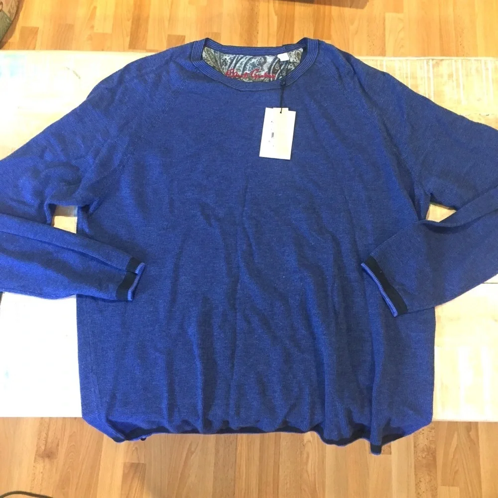 NWT Robert Graham Ray Brook Sweater 2XL blue